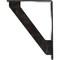 Ekena Millwork Traditional Wrought Iron Bracket, (Single center brace), Antiqued Silver 1 1/2"W x 5 1/2"D x 8"H BKTM01X05X08STRASV - alternate 6